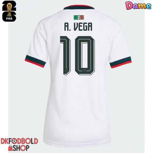 Mexico Alexis Vega #10 Udebanetrøje Dame VM 2026 Kort ærmer